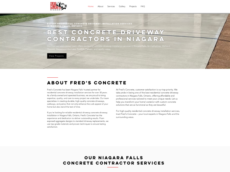 freds concrete seo project